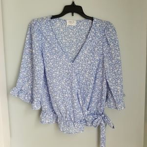 SIENNA SKY knot blouse, SMALL